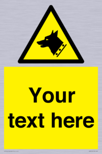 Custom Warning: Guard dog